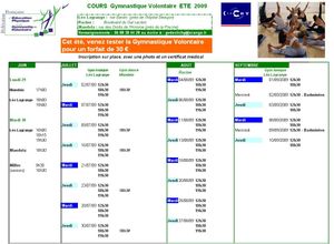 Cours GV Eté 2009