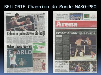 BELLONIE Champion du Monde WAKO-PRO 2