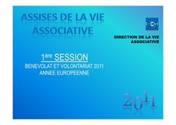 Invitation aux Assises de la Vie Associative - 30 avril 2011