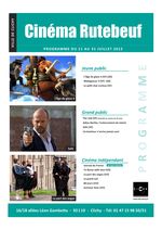 CINEMA RUTEBEUF JUILLET 2012 PROGRAMME