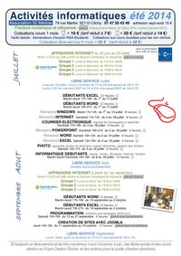 Cours été 2014