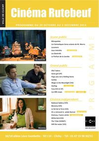 Programme novembre 2014 cinéma Rutebeuf Clichy