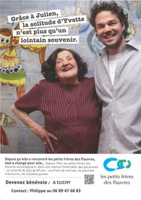Affiche A3 bénévoles petits frères des Pauvres