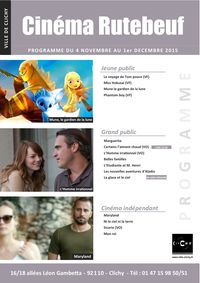Cinéma Rutebeuf 1 novembre 2015 Clichy
