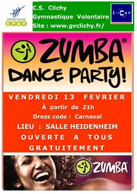 ZUMBA PARTY LE 13 FEVRIER