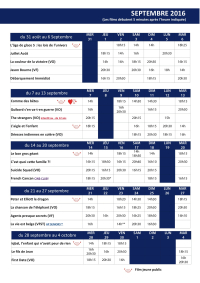 Programme 1 du cinéma Rutebeuf de Clichy septembre 2016