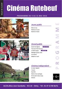 1-Mai 2016 programmation cinéma Rutebeuf Clichy
