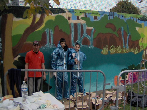 Réalisation d'une fresque murale