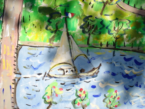 Fresque du quartier Berges de Seine (détail)